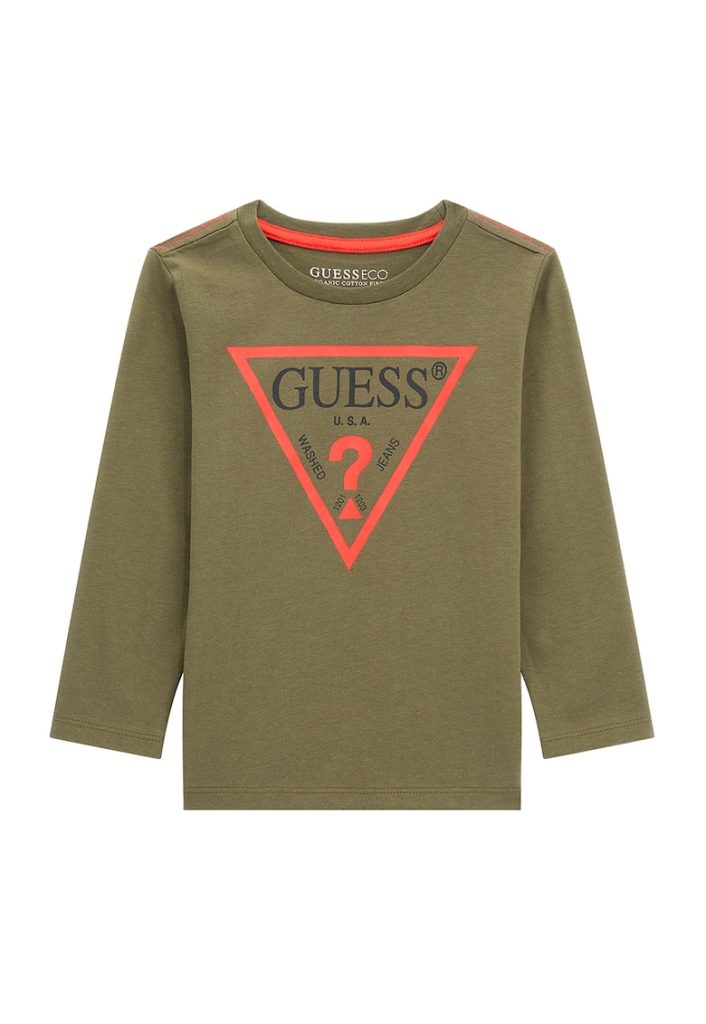 Bluza de bumbac organic cu imprimeu logo-BAIETI/IMBRACAMINTE/Bluze-IMBRACAMINTE/Bluze