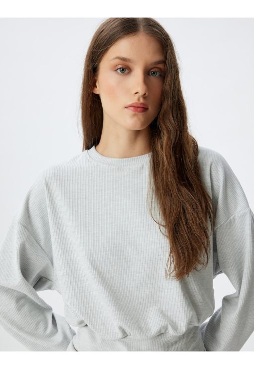 Bluza de pijama cu maneci cazute-FEMEI/IMBRACAMINTE/Pijamale si halate de baie-IMBRACAMINTE/Pijamale si halate de baie