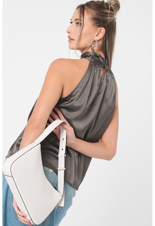 Bluza de satin cu decolteu halter Rei-FEMEI/IMBRACAMINTE/Bluze-IMBRACAMINTE/Bluze