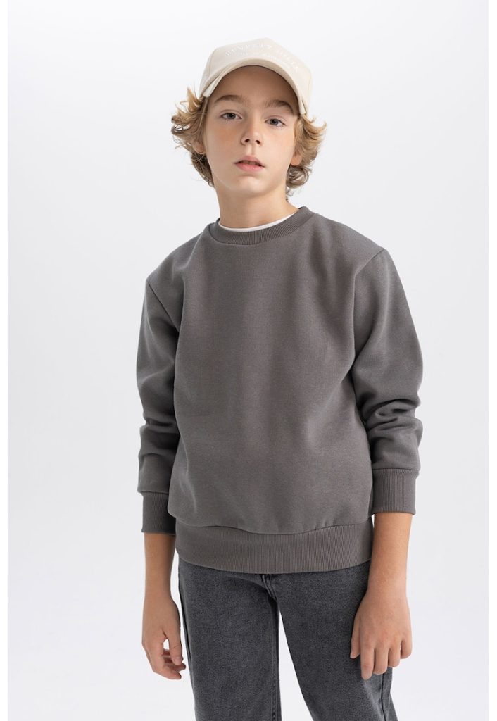 Bluza de trening cu decolteu la baza gatului-BAIETI/IMBRACAMINTE/Bluze-IMBRACAMINTE/Bluze