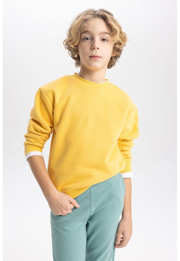 Bluza de trening cu decolteu la baza gatului-BAIETI/IMBRACAMINTE/Bluze-IMBRACAMINTE/Bluze