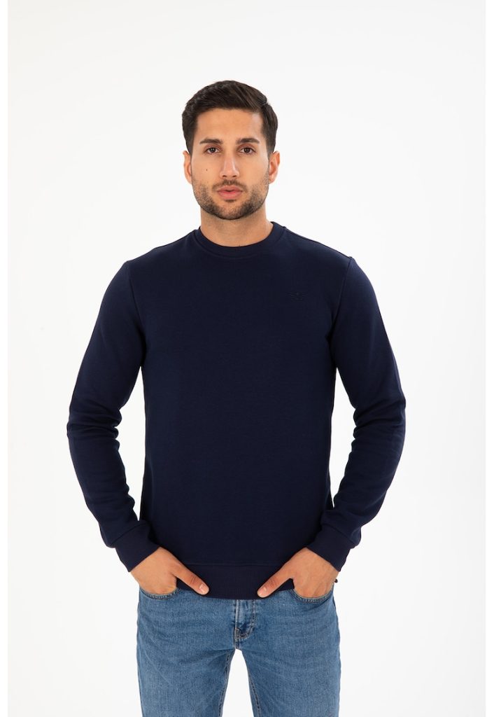 Bluza de trening cu decolteu la baza gatului Dennis-BARBATI/IMBRACAMINTE/Hanorace-IMBRACAMINTE/Hanorace