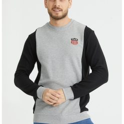 Bluza de trening cu decolteu la baza gatului Fayza-BARBATI/IMBRACAMINTE/Hanorace-IMBRACAMINTE/Hanorace