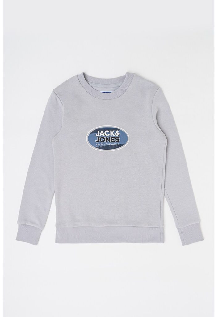 Bluza de trening cu decolteu la baza gatului si imprimeu logo Ray-BAIETI/IMBRACAMINTE/Bluze-IMBRACAMINTE/Bluze