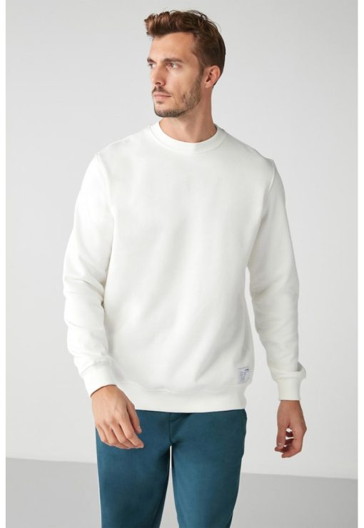 Bluza de trening cu decolteu rotund-BARBATI/IMBRACAMINTE/Hanorace-IMBRACAMINTE/Hanorace