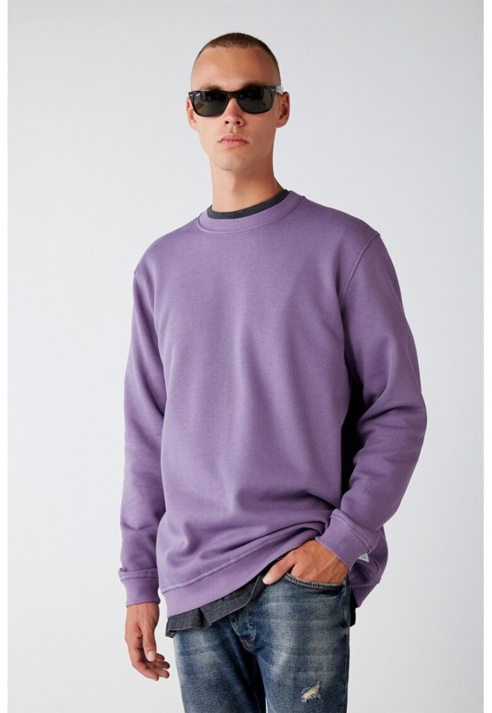 Bluza de trening cu decolteu rotund-BARBATI/IMBRACAMINTE/Hanorace-IMBRACAMINTE/Hanorace