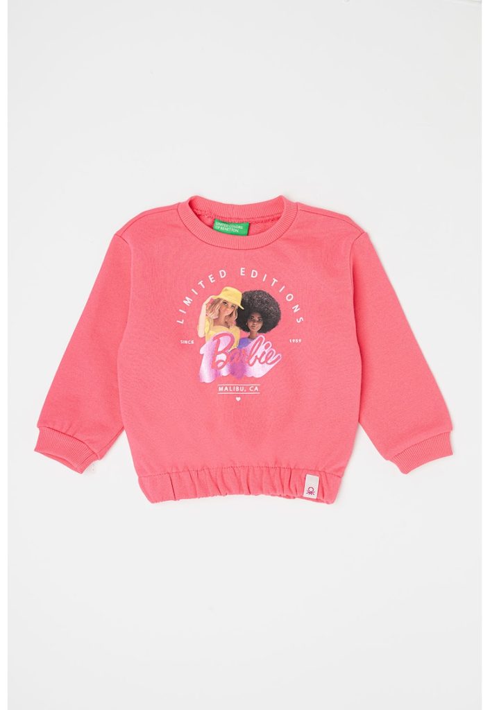 Bluza de trening cu imprimeu Barbie-FETE/IMBRACAMINTE/Bluze-IMBRACAMINTE/Bluze