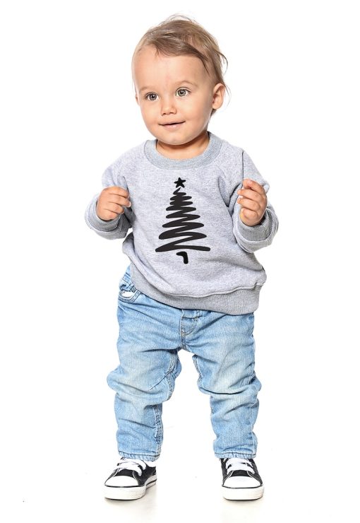 Bluza de trening cu imprimeu brad-BAIETI/IMBRACAMINTE/Bluze-IMBRACAMINTE/Bluze