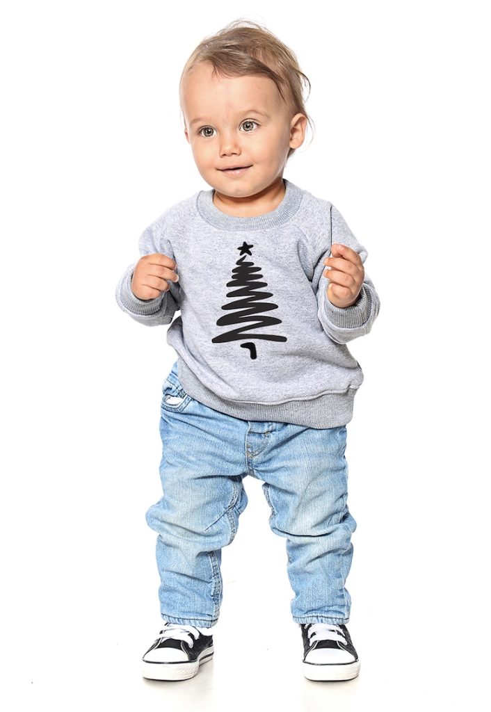 Bluza de trening cu imprimeu brad-BAIETI/IMBRACAMINTE/Bluze-IMBRACAMINTE/Bluze