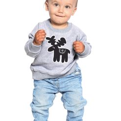 Bluza de trening cu imprimeu si maneci raglan-FETE/IMBRACAMINTE/Bluze-IMBRACAMINTE/Bluze