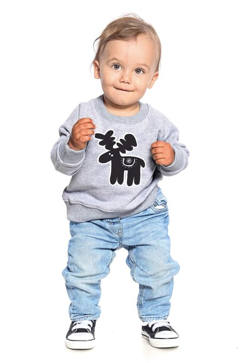 Bluza de trening cu imprimeu si maneci raglan-FETE/IMBRACAMINTE/Bluze-IMBRACAMINTE/Bluze