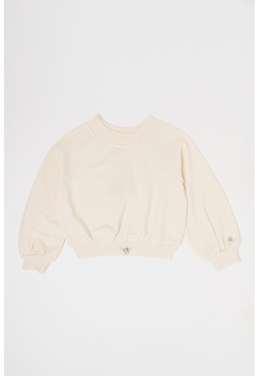 Bluza de trening cu snur elastic-FETE/IMBRACAMINTE/Bluze-IMBRACAMINTE/Bluze