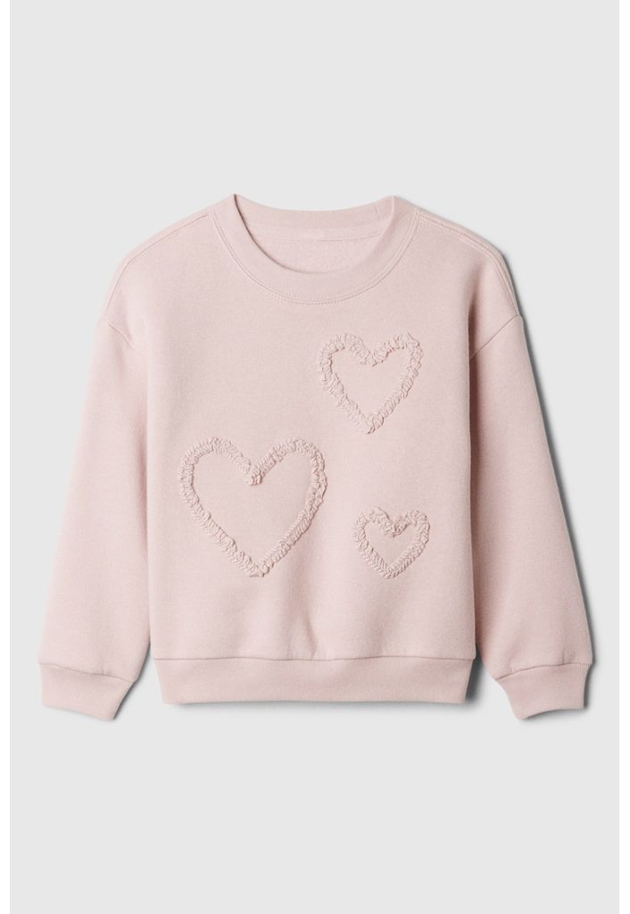 Bluza de trening din amestec de bumbac cu decolteu la baza gatului-FETE/IMBRACAMINTE/Bluze-IMBRACAMINTE/Bluze