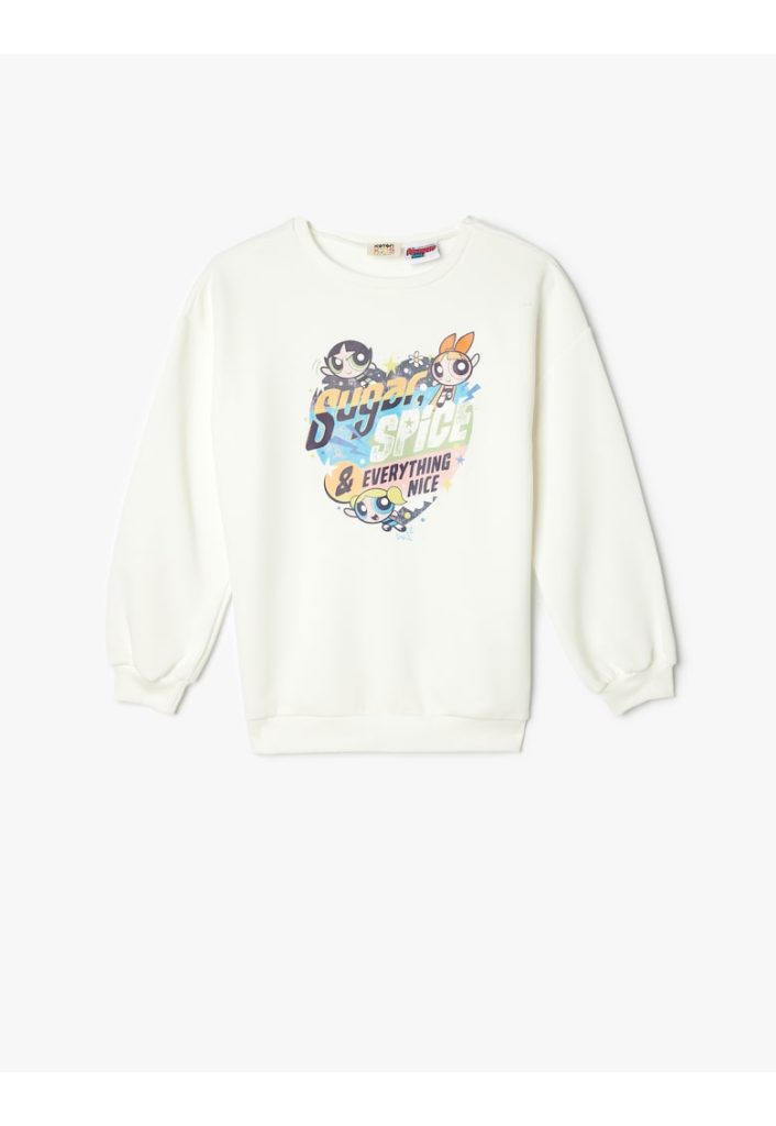 Bluza de trening din amestec de bumbac cu model The Powerpuff Girls-FETE/IMBRACAMINTE/Bluze-IMBRACAMINTE/Bluze