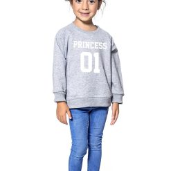 Bluza de trening din bumbac cu imprimeu si maneci raglan-FETE/IMBRACAMINTE/Bluze-IMBRACAMINTE/Bluze