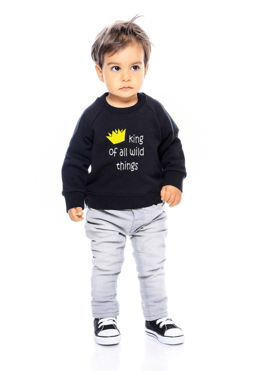 Bluza de trening din bumbac cu maneci raglan-FETE/IMBRACAMINTE/Bluze-IMBRACAMINTE/Bluze