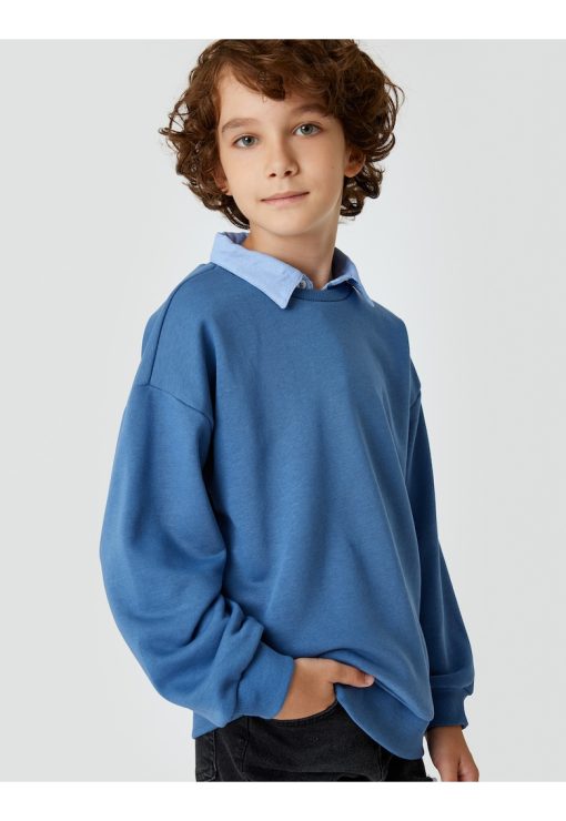 Bluza de trening regular-fit din amestec de bumbac-BAIETI/IMBRACAMINTE/Bluze-IMBRACAMINTE/Bluze