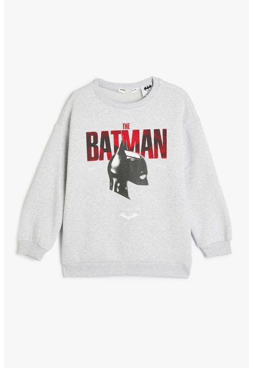 Bluza din amestec de bumbac cu imprimeu Batman-BAIETI/IMBRACAMINTE/Bluze-IMBRACAMINTE/Bluze