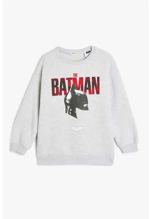 Bluza din amestec de bumbac cu imprimeu Batman-BAIETI/IMBRACAMINTE/Bluze-IMBRACAMINTE/Bluze