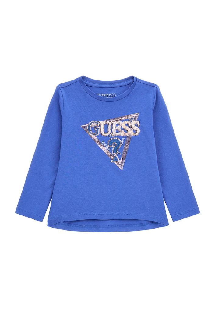 Bluza din amestec de bumbac cu logo supradimensionat-FETE/IMBRACAMINTE/Bluze-IMBRACAMINTE/Bluze