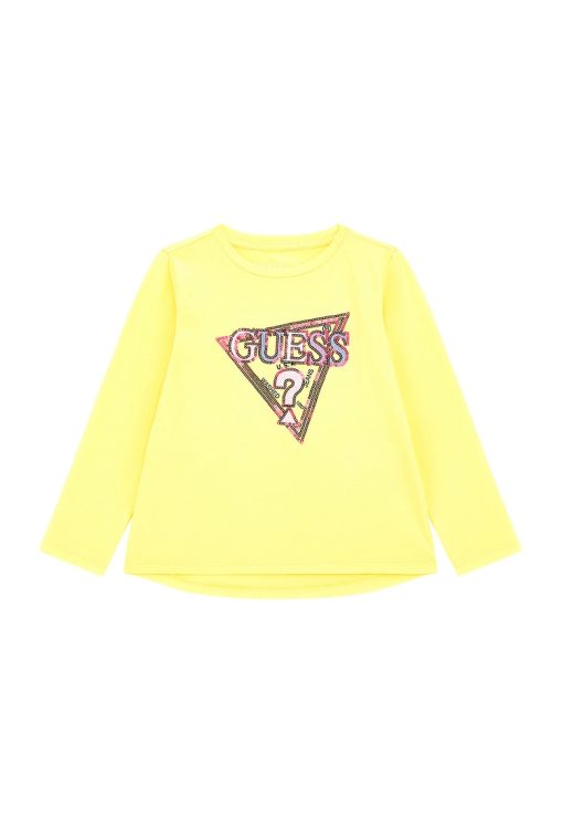 Bluza din amestec de bumbac cu logo supradimensionat-FETE/IMBRACAMINTE/Bluze-IMBRACAMINTE/Bluze