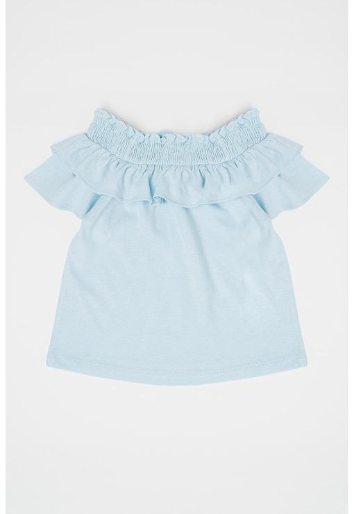 Bluza din amestec de in cu volane-FETE/IMBRACAMINTE/Bluze-IMBRACAMINTE/Bluze