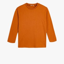 Bluza din bumbac cu decolteu la baza gatului-BAIETI/IMBRACAMINTE/Bluze-IMBRACAMINTE/Bluze
