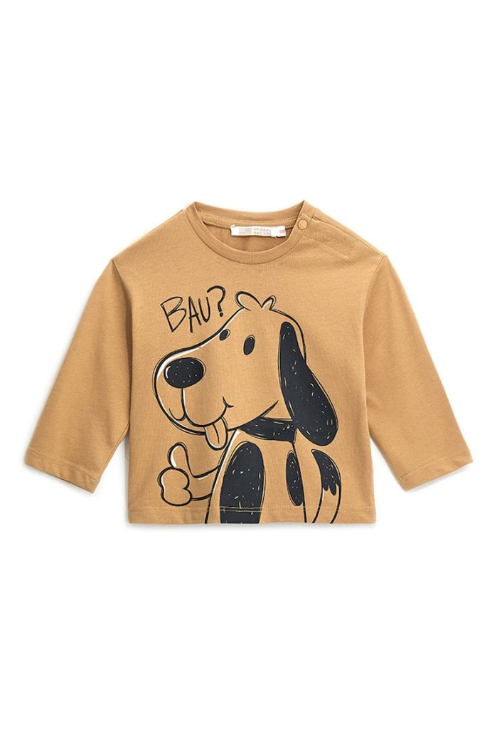 Bluza din bumbac cu imprimeu-BAIETI/IMBRACAMINTE/Bluze-IMBRACAMINTE/Bluze