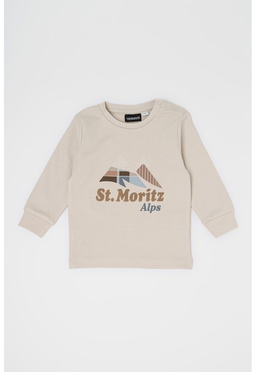 Bluza din bumbac cu imprimeu grafic-BAIETI/IMBRACAMINTE/Bluze-IMBRACAMINTE/Bluze