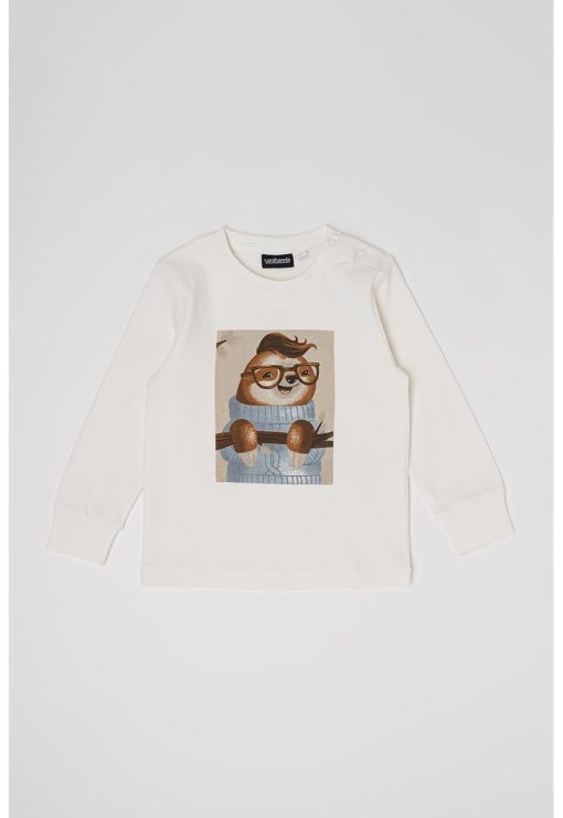 Bluza din bumbac cu imprimeu grafic-BAIETI/IMBRACAMINTE/Bluze-IMBRACAMINTE/Bluze