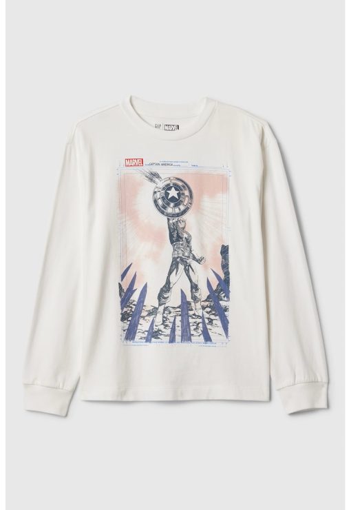 Bluza din bumbac cu tematica Marvel-BAIETI/IMBRACAMINTE/Bluze-IMBRACAMINTE/Bluze