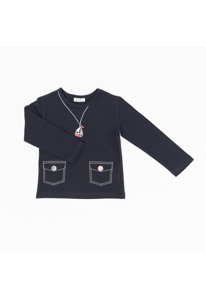 Bluza din bumbac - fete - -  16410-FETE/IMBRACAMINTE/Bluze-IMBRACAMINTE/Bluze