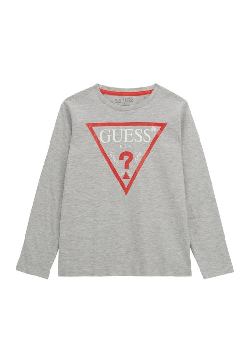 Bluza din bumbac organic cu imprimeu logo-BAIETI/IMBRACAMINTE/Bluze-IMBRACAMINTE/Bluze
