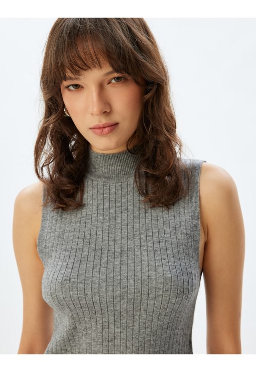 Bluza fara maneci cu guler scurt-FEMEI/IMBRACAMINTE/Bluze-IMBRACAMINTE/Bluze