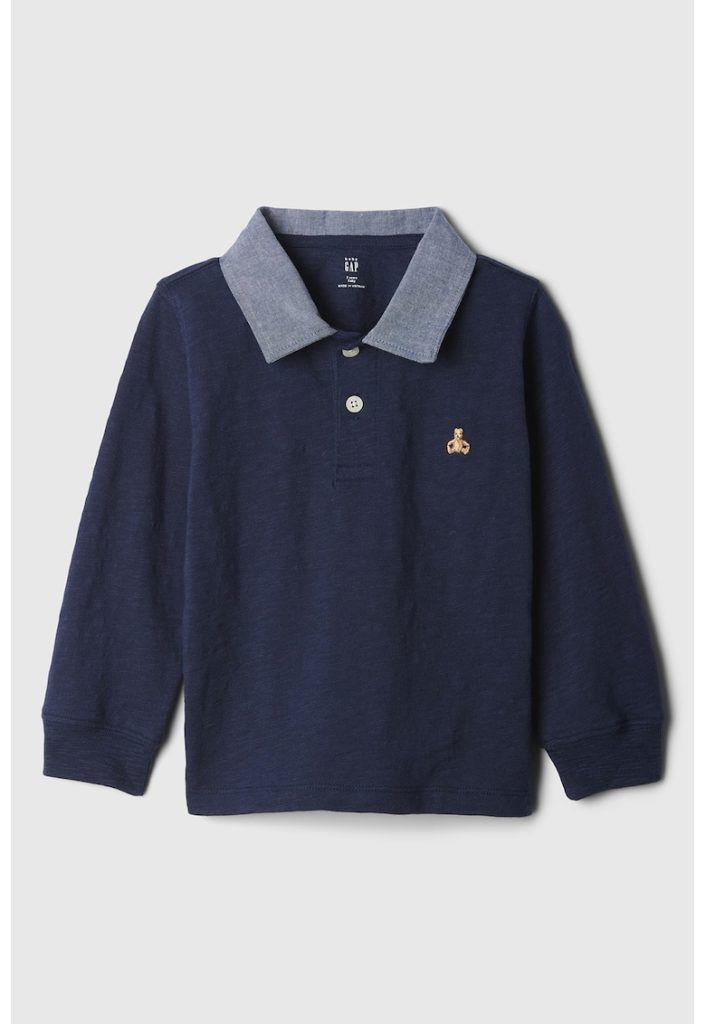 Bluza polo cu fenta cu nasturi-FETE/IMBRACAMINTE/Bluze-IMBRACAMINTE/Bluze