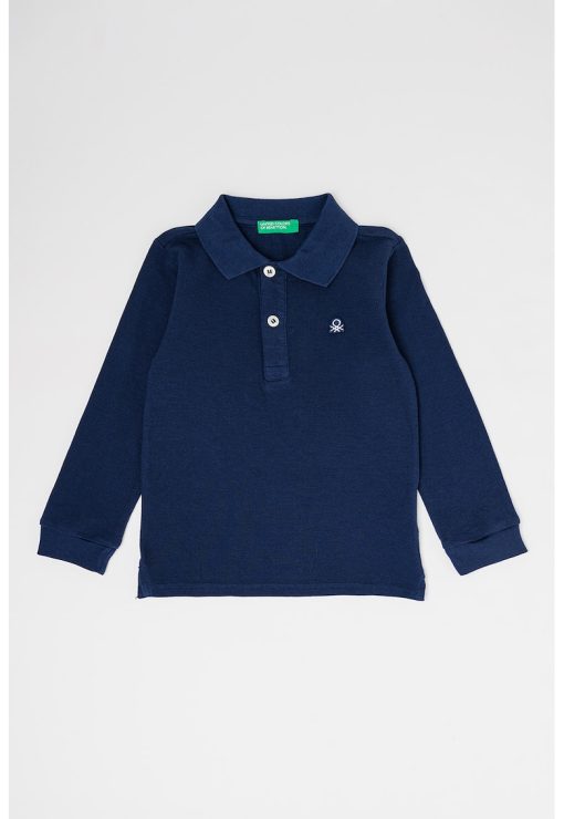 Bluza polo din pique de bumbac organic-BAIETI/IMBRACAMINTE/Bluze-IMBRACAMINTE/Bluze
