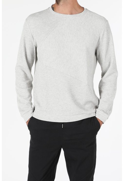 Bluza sport cu decolteu la baza gatului-BARBATI/IMBRACAMINTE/Hanorace-IMBRACAMINTE/Hanorace