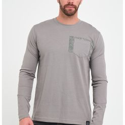 Bluza uni cu buzunar aplicat-BARBATI/IMBRACAMINTE/Bluze-IMBRACAMINTE/Bluze