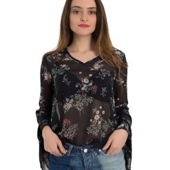 Bluza vaporoasa cu maneci tip clopot Georgia-FEMEI/IMBRACAMINTE/Bluze-IMBRACAMINTE/Bluze