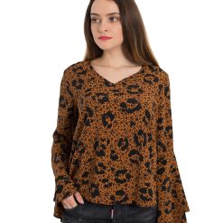 Bluza vaporoasa cu maneci tip clopot Georgia-FEMEI/IMBRACAMINTE/Bluze-IMBRACAMINTE/Bluze