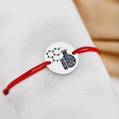 Bratara banut personalizata - simbol Chimie - Argint 925