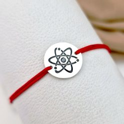Bratara banut personalizata - simbol Fizica - Argint 925