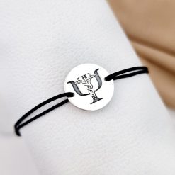 Bratara banut personalizata - simbol Psihologie medicala - Argint 925