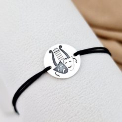 Bratara banut personalizata - simbol Teatru - Argint 925