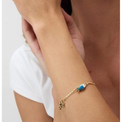 Bratara din alama cu talismane in forma de peste-FEMEI/GENTI SI ACCESORII/Bijuterii-GENTI SI ACCESORII/Bijuterii