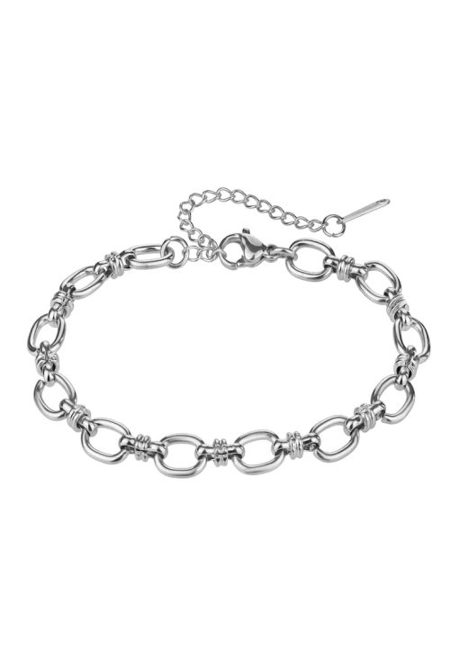 Bratara din otel inoxidabil cu model din lant-FEMEI/GENTI SI ACCESORII/Bijuterii-GENTI SI ACCESORII/Bijuterii