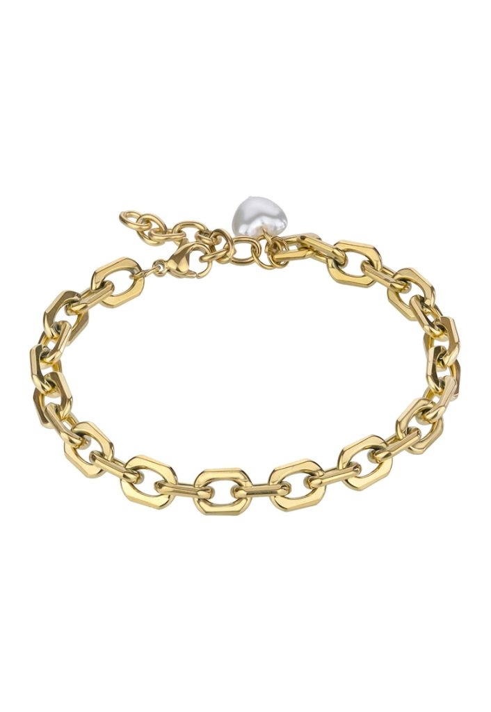 Bratara din otel inoxidabil placata cu aur de 18K-FEMEI/GENTI SI ACCESORII/Bijuterii-GENTI SI ACCESORII/Bijuterii