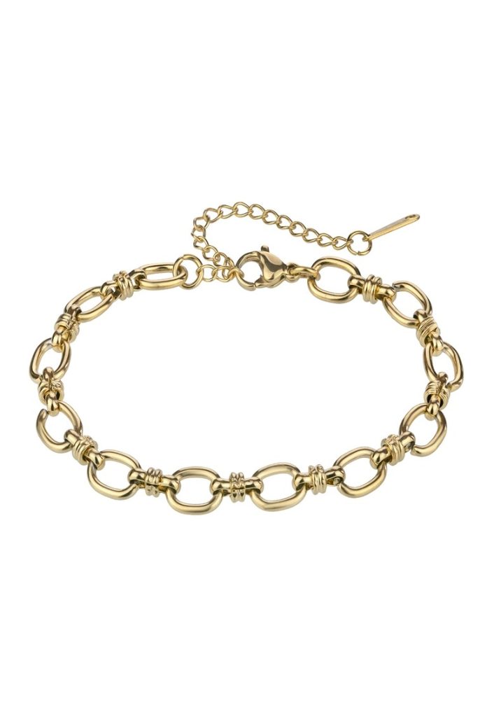 Bratara din otel inoxidabil placata cu aur de 18K-FEMEI/GENTI SI ACCESORII/Bijuterii-GENTI SI ACCESORII/Bijuterii