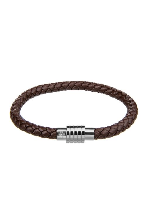 Bratara impletita din piele Hugo-BARBATI/GENTI SI ACCESORII/Bijuterii-GENTI SI ACCESORII/Bijuterii