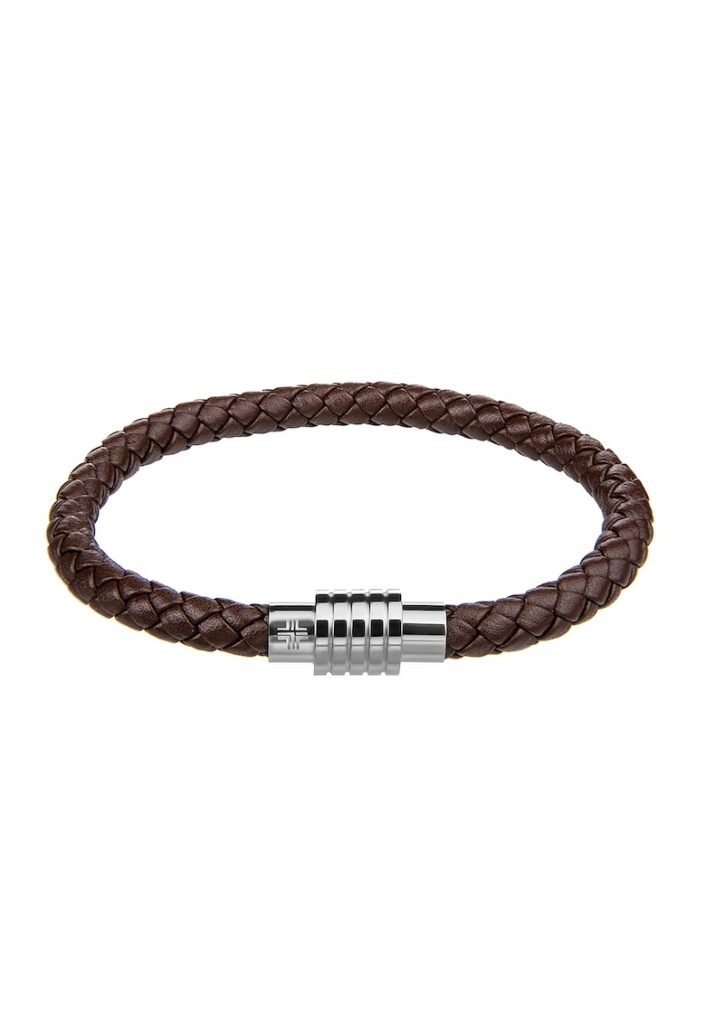 Bratara impletita din piele Hugo-BARBATI/GENTI SI ACCESORII/Bijuterii-GENTI SI ACCESORII/Bijuterii